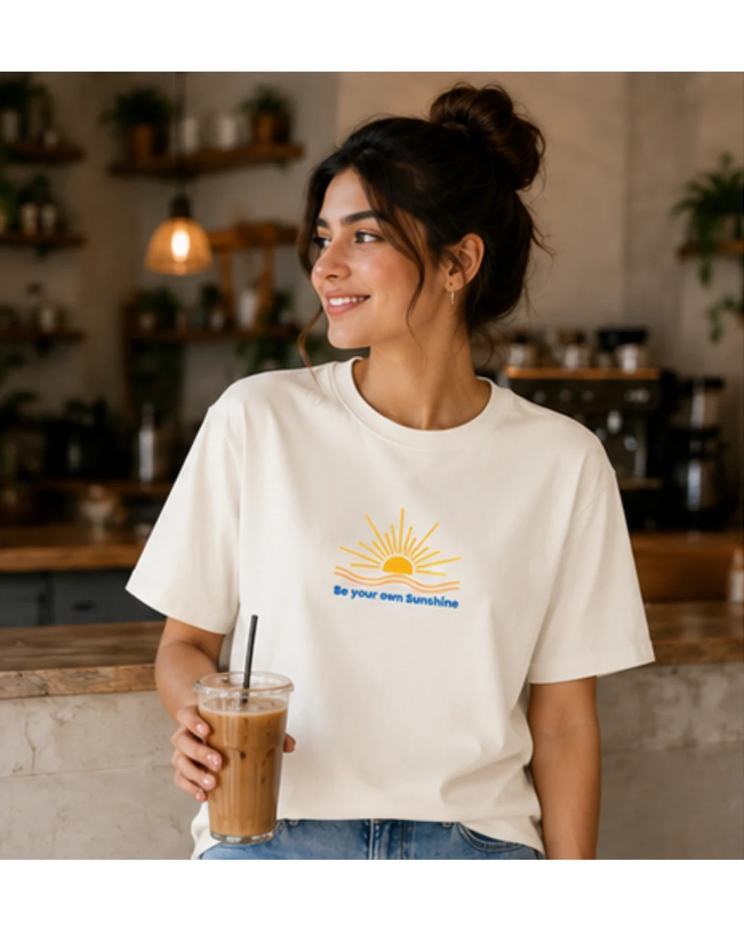 Be Your Own Sunshine Cotton T-Shirt – Positive Graphic Tee