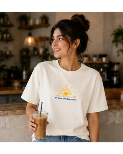 Be Your Own Sunshine Cotton T-Shirt – Positive Graphic Tee