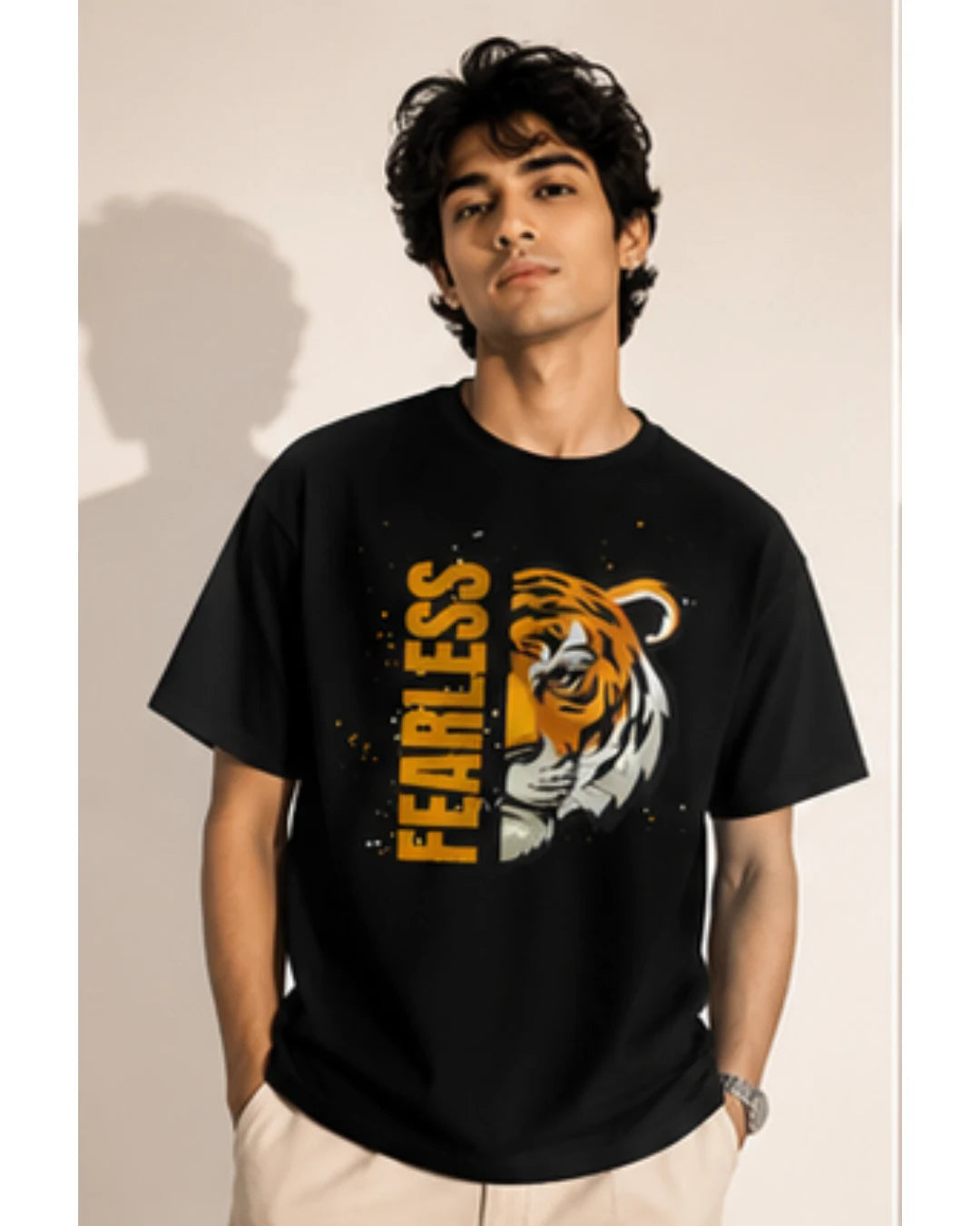 Fearless Tiger Unisex Tee – Inspirational Heavy Cotton T-Shirt