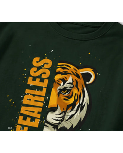 Fearless Tiger Unisex Tee – Inspirational Heavy Cotton T-Shirt