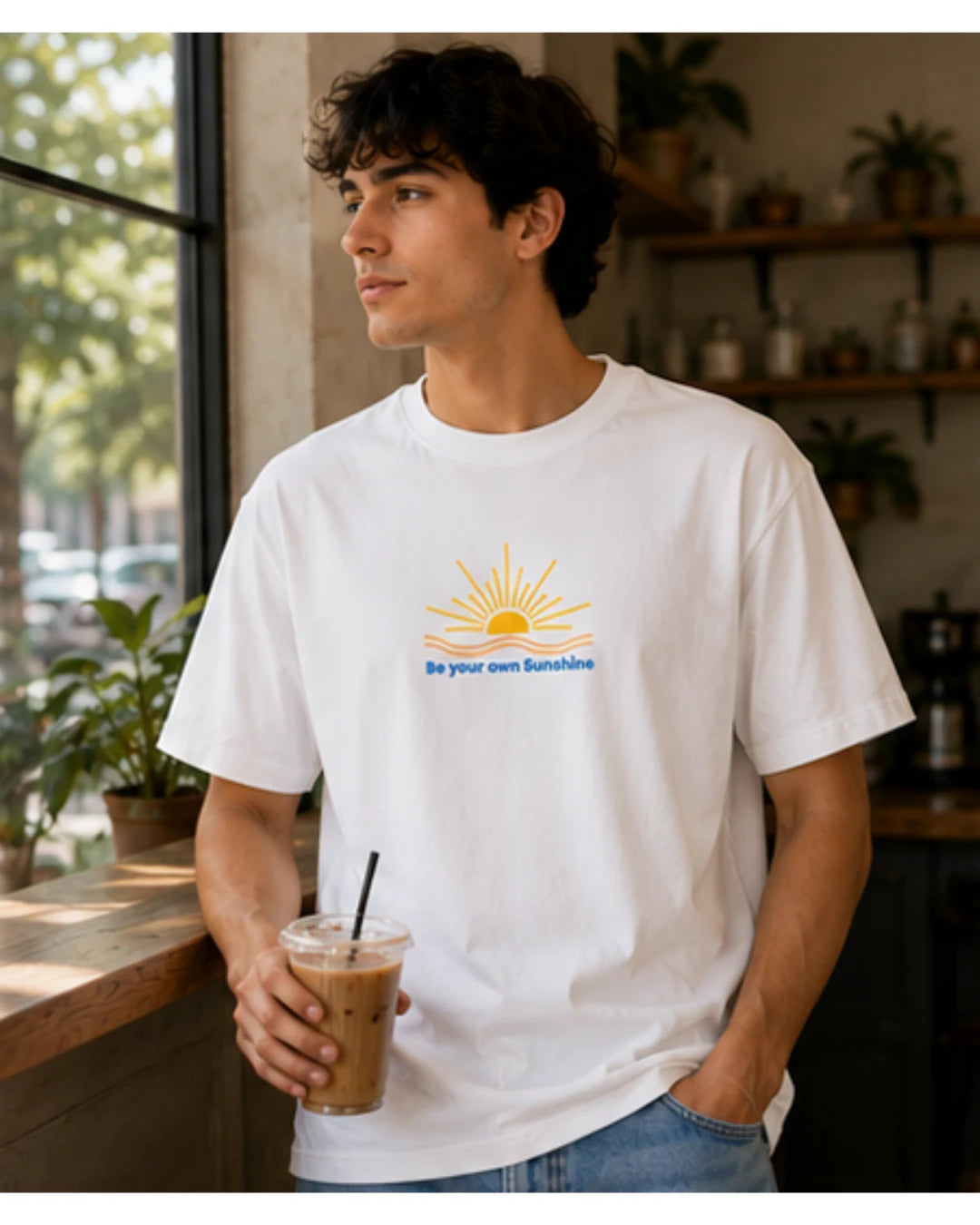 Be Your Own Sunshine Cotton T-Shirt – Positive Graphic Tee