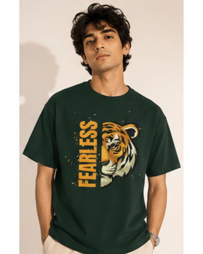 Fearless Tiger Unisex Tee – Inspirational Heavy Cotton T-Shirt