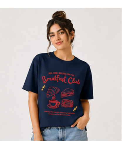 Breakfast Club Graphic T-Shirt | Cozy Aesthetic Tee for Men & Women | Wolf Aura Co