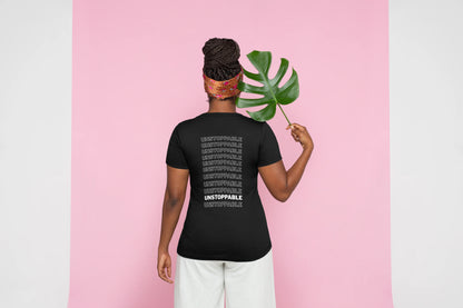 Unstoppable Graphic T-Shirt | Motivational Cotton Tee for Men & Women | Wolf Aura Co
