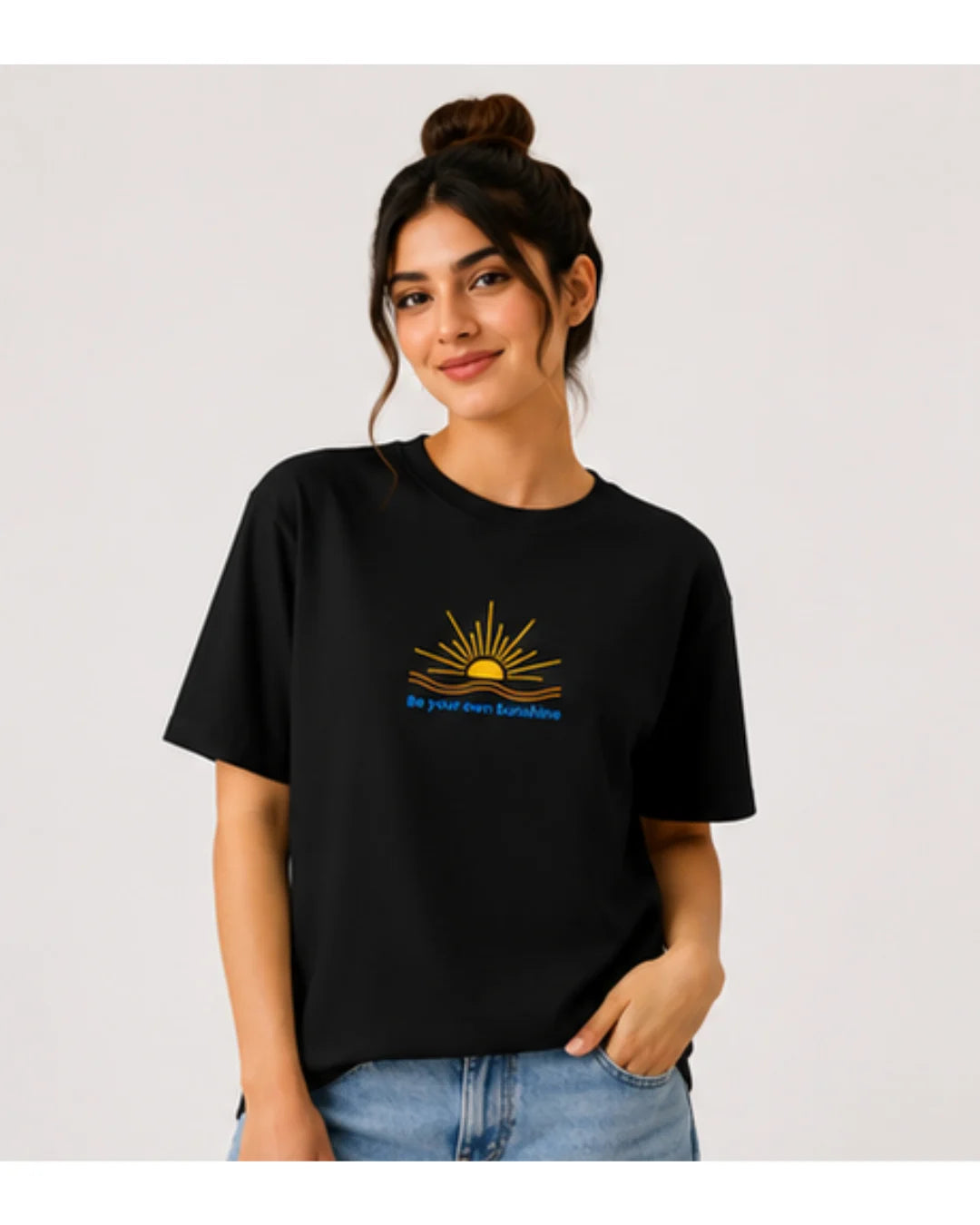 Be Your Own Sunshine Cotton T-Shirt – Positive Graphic Tee
