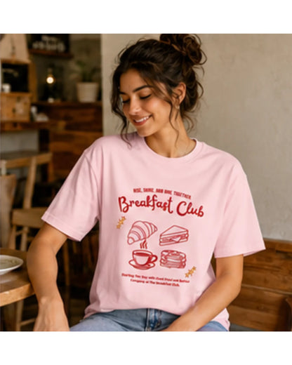 Breakfast Club Graphic T-Shirt | Cozy Aesthetic Tee for Men & Women | Wolf Aura Co
