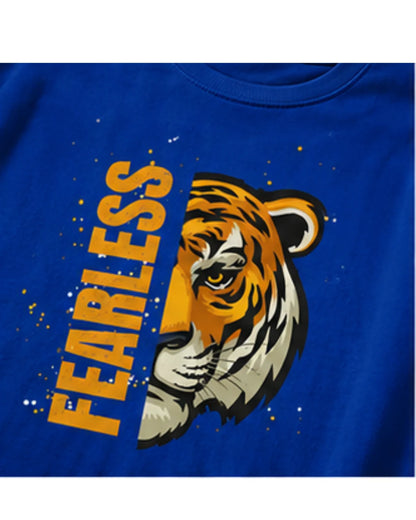 Fearless Tiger Unisex Tee – Inspirational Heavy Cotton T-Shirt