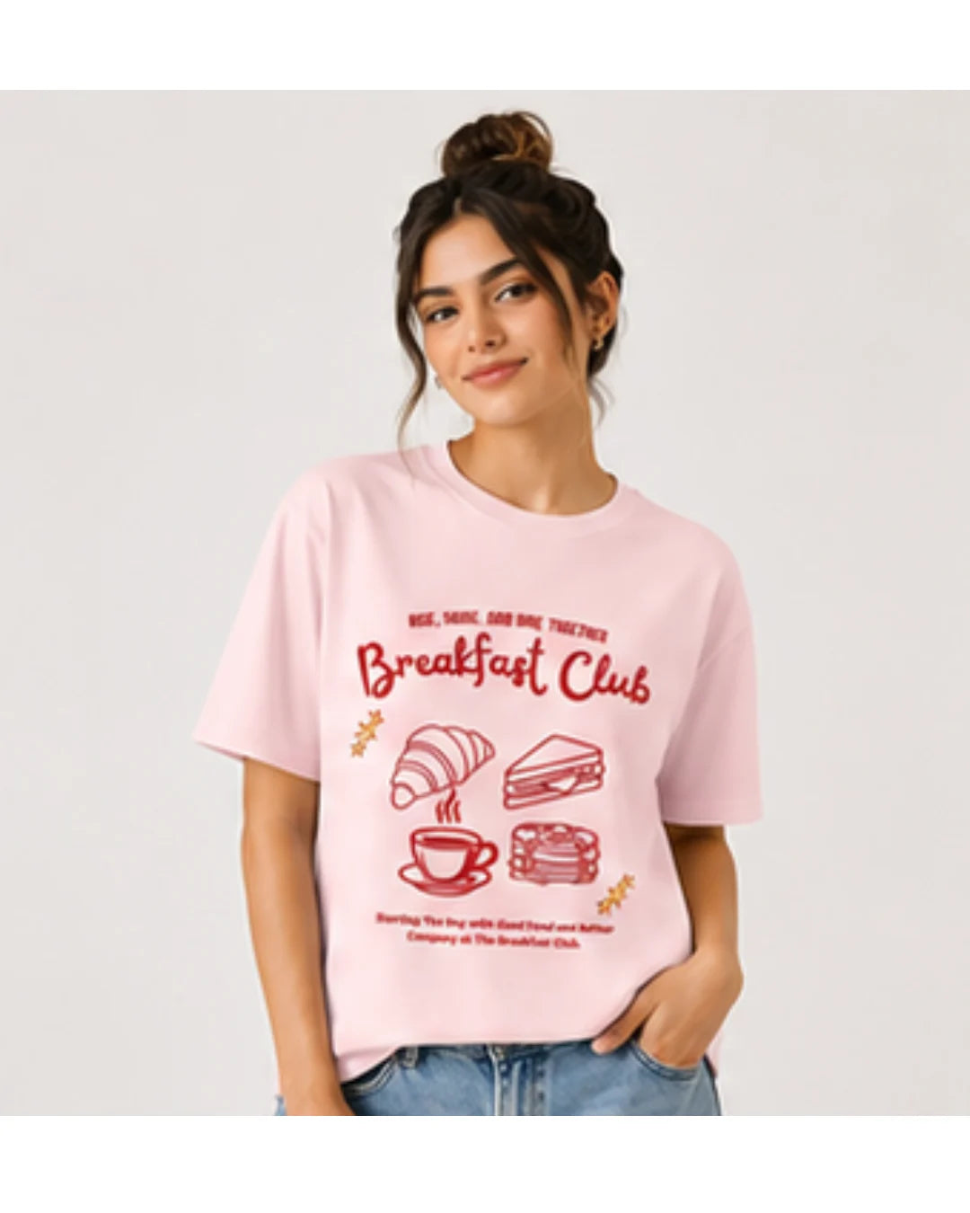 Breakfast Club Graphic T-Shirt | Cozy Aesthetic Tee for Men & Women | Wolf Aura Co