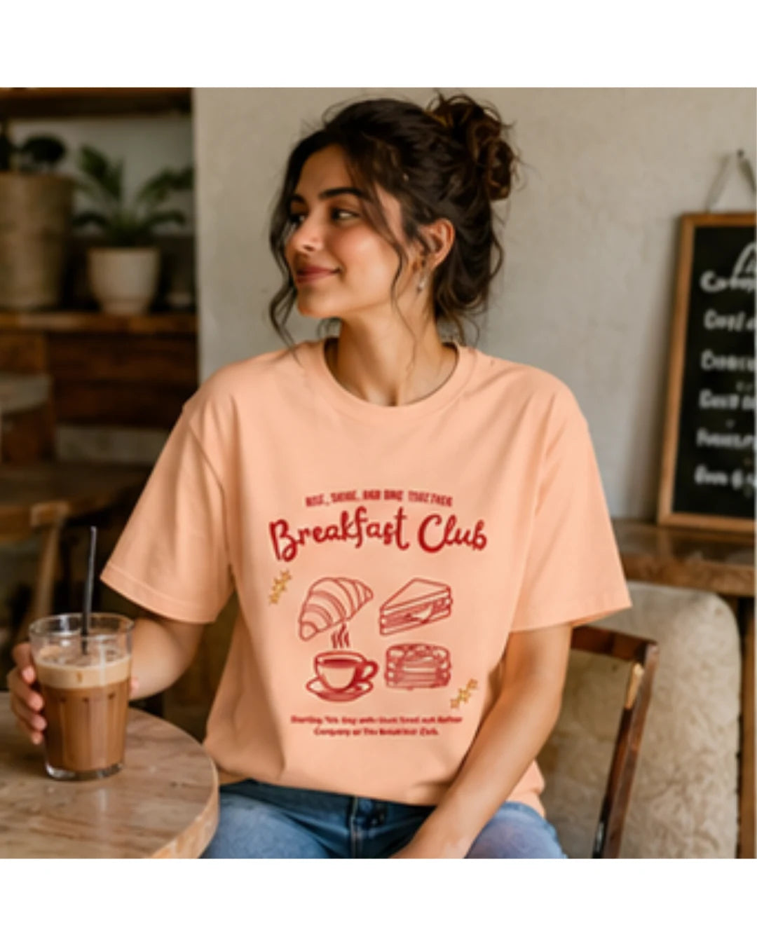 Breakfast Club Graphic T-Shirt | Cozy Aesthetic Tee for Men & Women | Wolf Aura Co