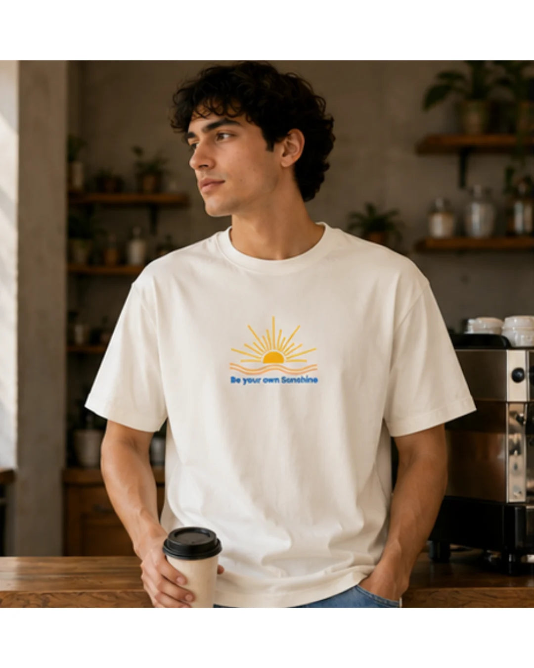 Be Your Own Sunshine Cotton T-Shirt – Positive Graphic Tee