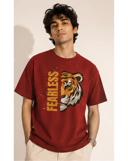 Fearless Tiger Unisex Tee – Inspirational Heavy Cotton T-Shirt