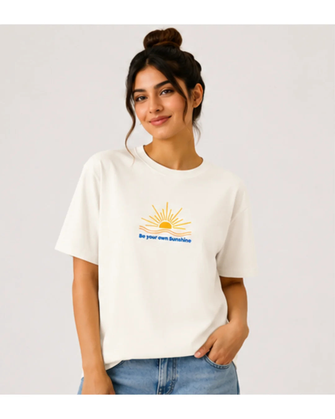 Be Your Own Sunshine Cotton T-Shirt – Positive Graphic Tee