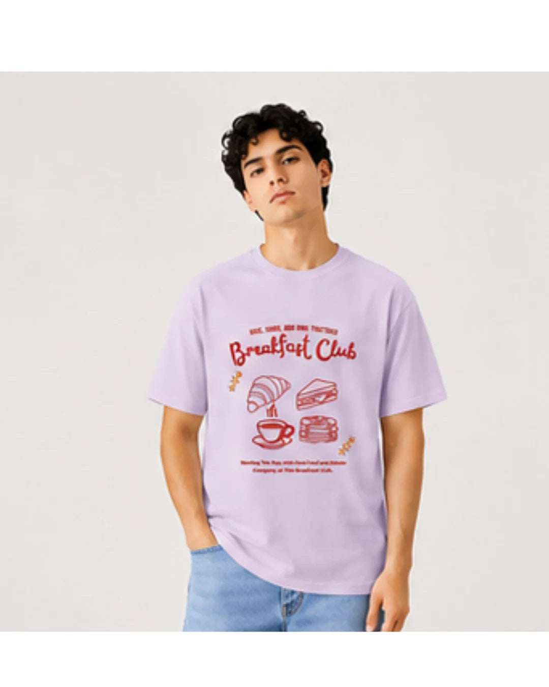 Breakfast Club Graphic T-Shirt | Cozy Aesthetic Tee for Men & Women | Wolf Aura Co