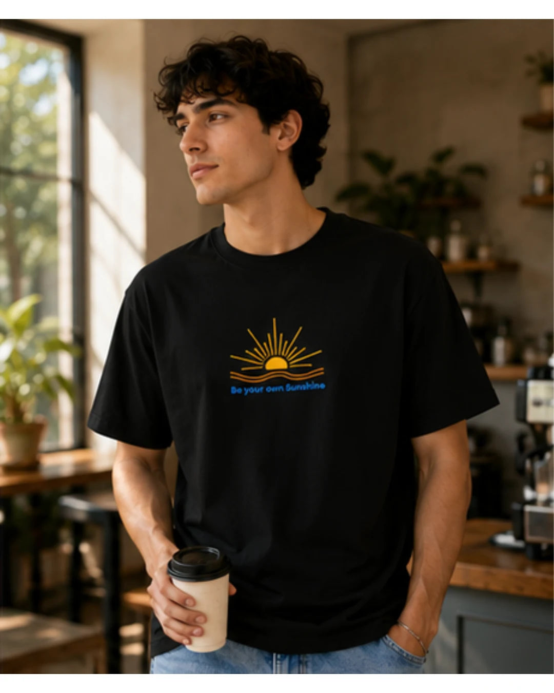 Be Your Own Sunshine Cotton T-Shirt – Positive Graphic Tee