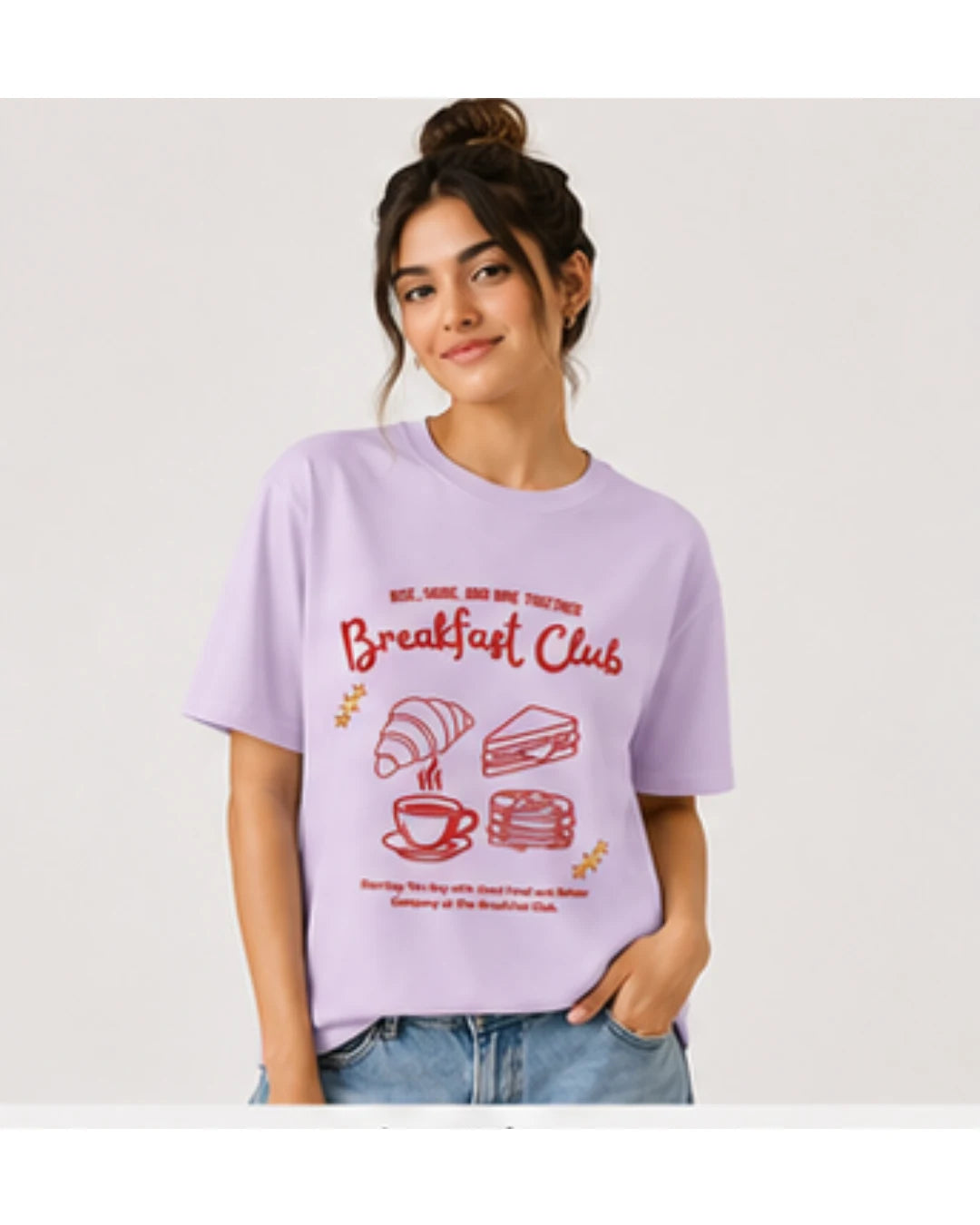 Breakfast Club Graphic T-Shirt | Cozy Aesthetic Tee for Men & Women | Wolf Aura Co