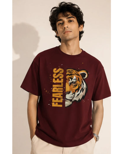 Fearless Tiger Unisex Tee – Inspirational Heavy Cotton T-Shirt