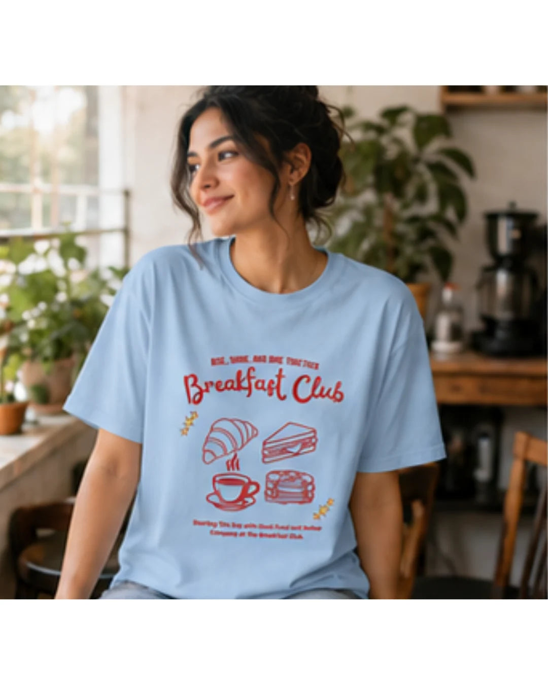 Breakfast Club Graphic T-Shirt | Cozy Aesthetic Tee for Men & Women | Wolf Aura Co