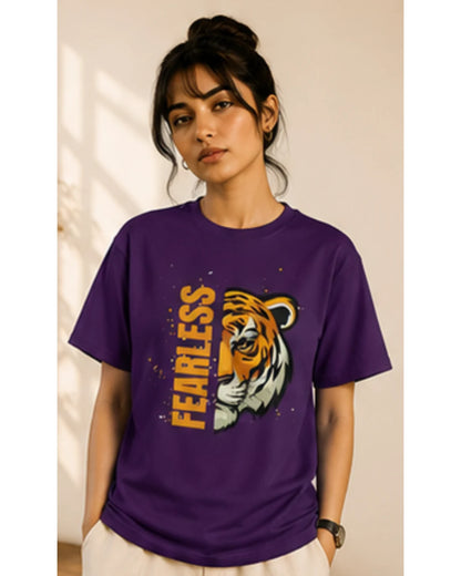 Fearless Tiger Unisex Tee – Inspirational Heavy Cotton T-Shirt