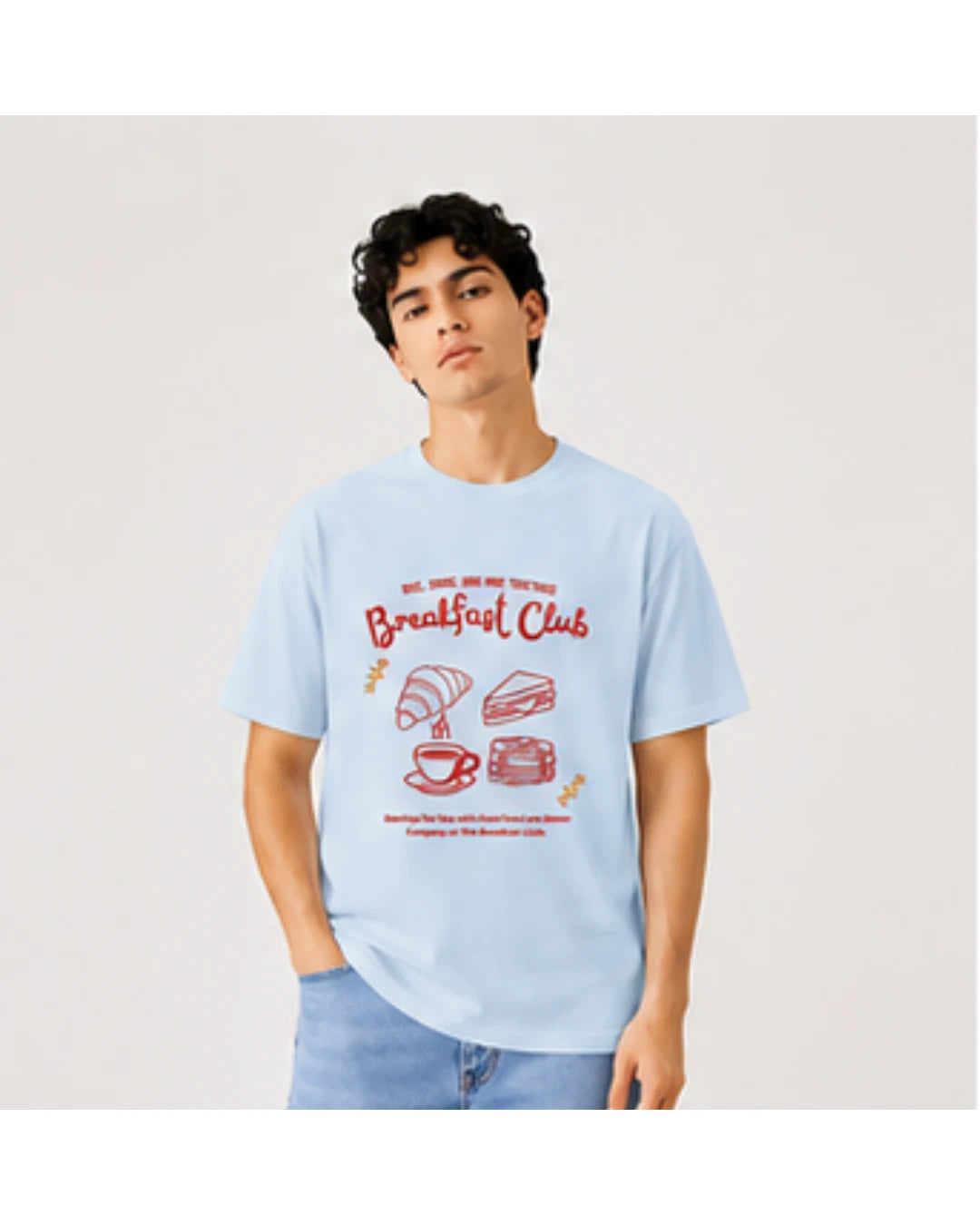 Breakfast Club Graphic T-Shirt | Cozy Aesthetic Tee for Men & Women | Wolf Aura Co