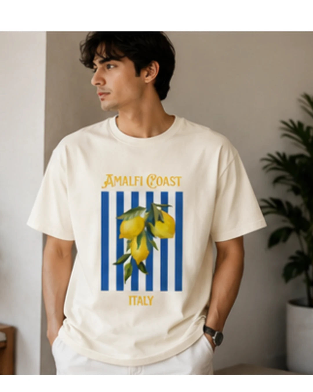 Amalfi Coast Graphic T-Shirt | Aesthetic Summer Tee for Men & Women | Wolf Aura Co