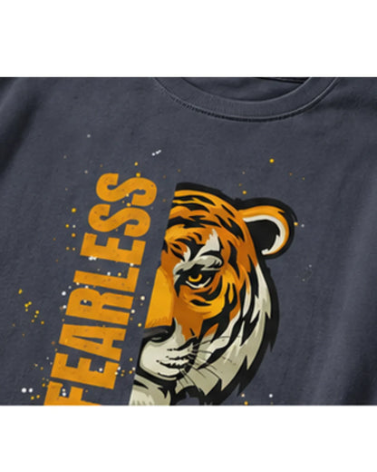 Fearless Tiger Unisex Tee – Inspirational Heavy Cotton T-Shirt