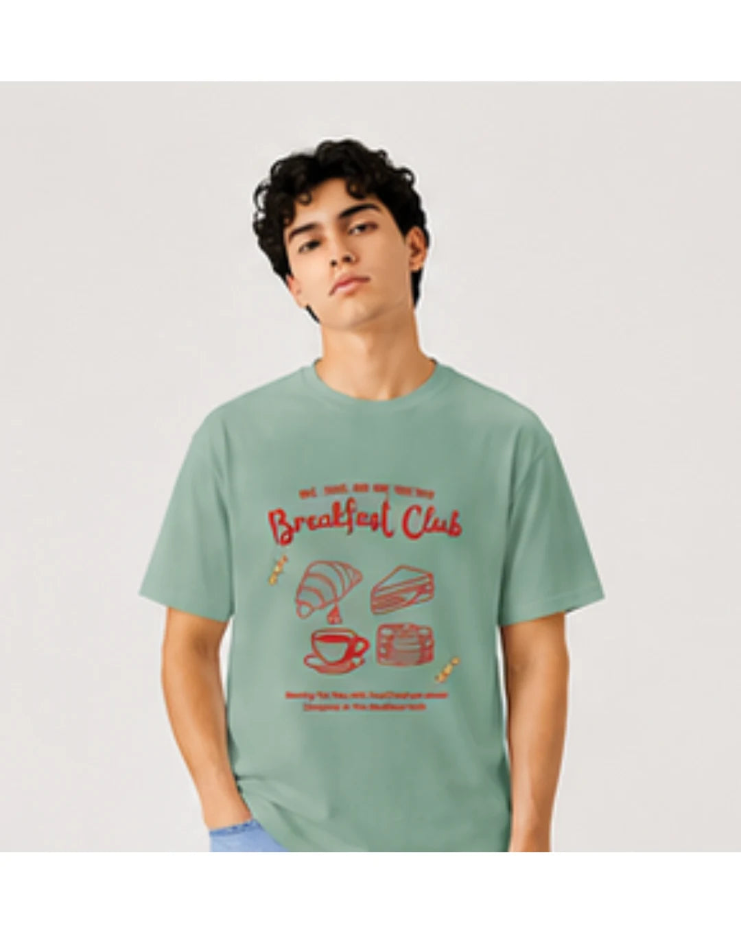 Breakfast Club Graphic T-Shirt | Cozy Aesthetic Tee for Men & Women | Wolf Aura Co