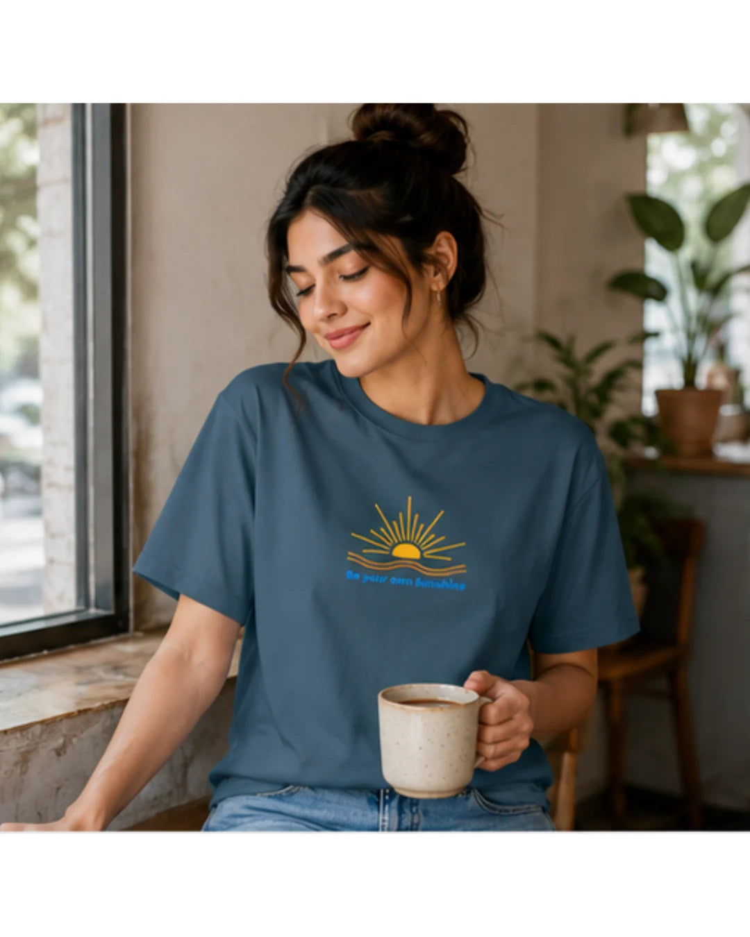 Be Your Own Sunshine Cotton T-Shirt – Positive Graphic Tee