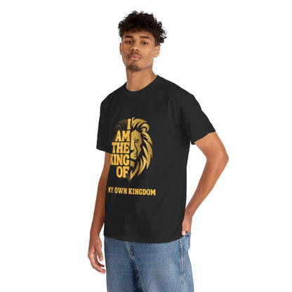 Lion Print Cotton T-Shirt – Fierce Graphic Tee, Casual Everyday Wear, Animal Lover Gift