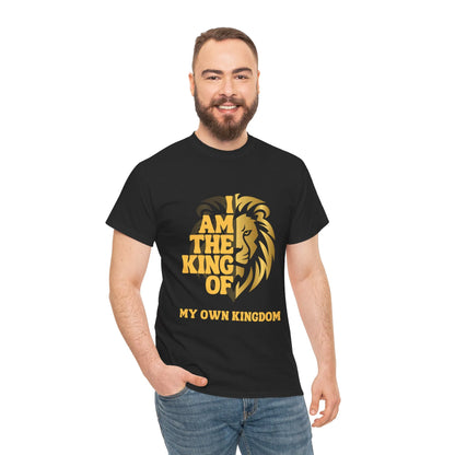 Lion Print Cotton T-Shirt – Fierce Graphic Tee, Casual Everyday Wear, Animal Lover Gift