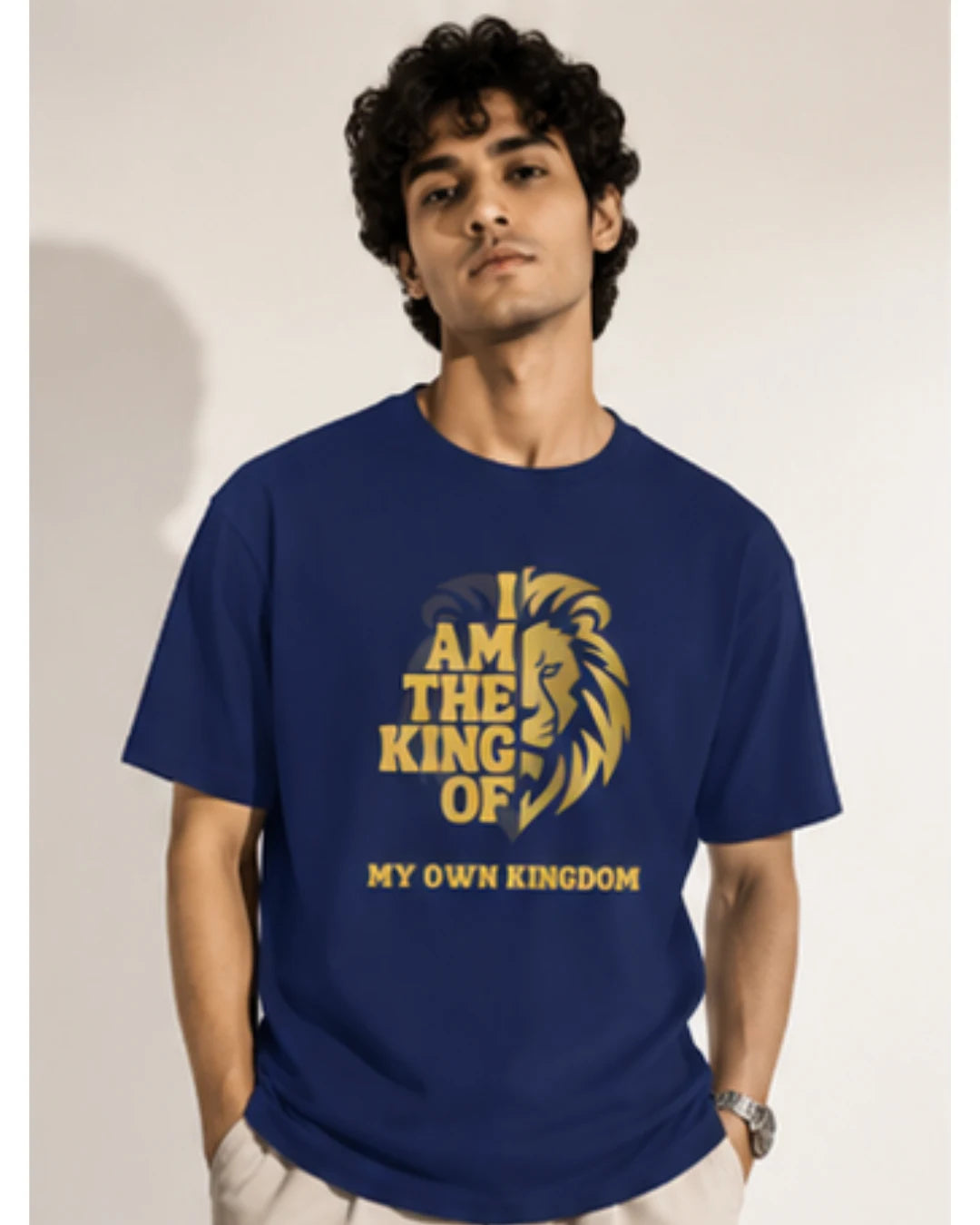 Lion Print Cotton T-Shirt – Fierce Graphic Tee, Casual Everyday Wear, Animal Lover Gift