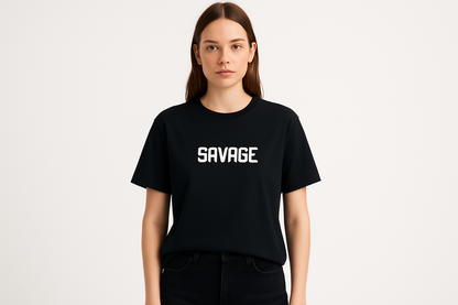 Savage Graphic Tee – Premium Unisex Cotton T-Shirt