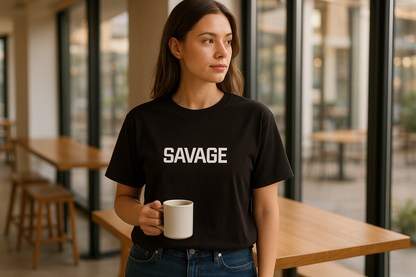 Savage Graphic Tee – Premium Unisex Cotton T-Shirt