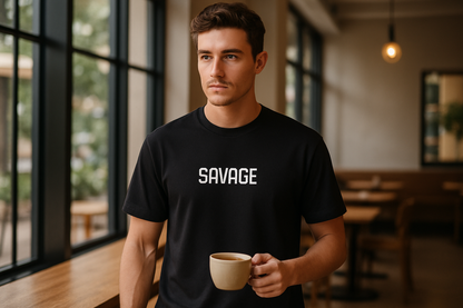 Savage Graphic Tee – Premium Unisex Cotton T-Shirt