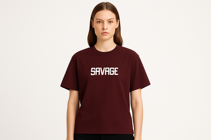 Savage Graphic Tee – Premium Unisex Cotton T-Shirt