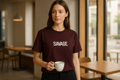 Savage Graphic Tee – Premium Unisex Cotton T-Shirt