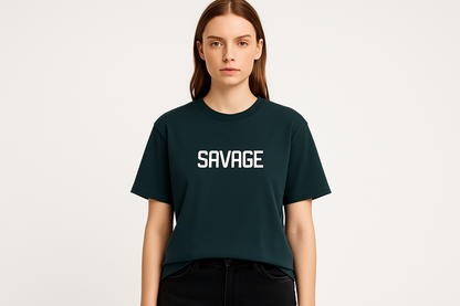 Savage Graphic Tee – Premium Unisex Cotton T-Shirt