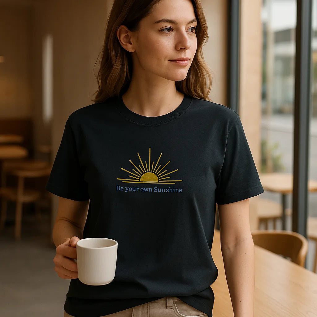 Be Your Own Sunshine Cotton T-Shirt – Positive Graphic Tee